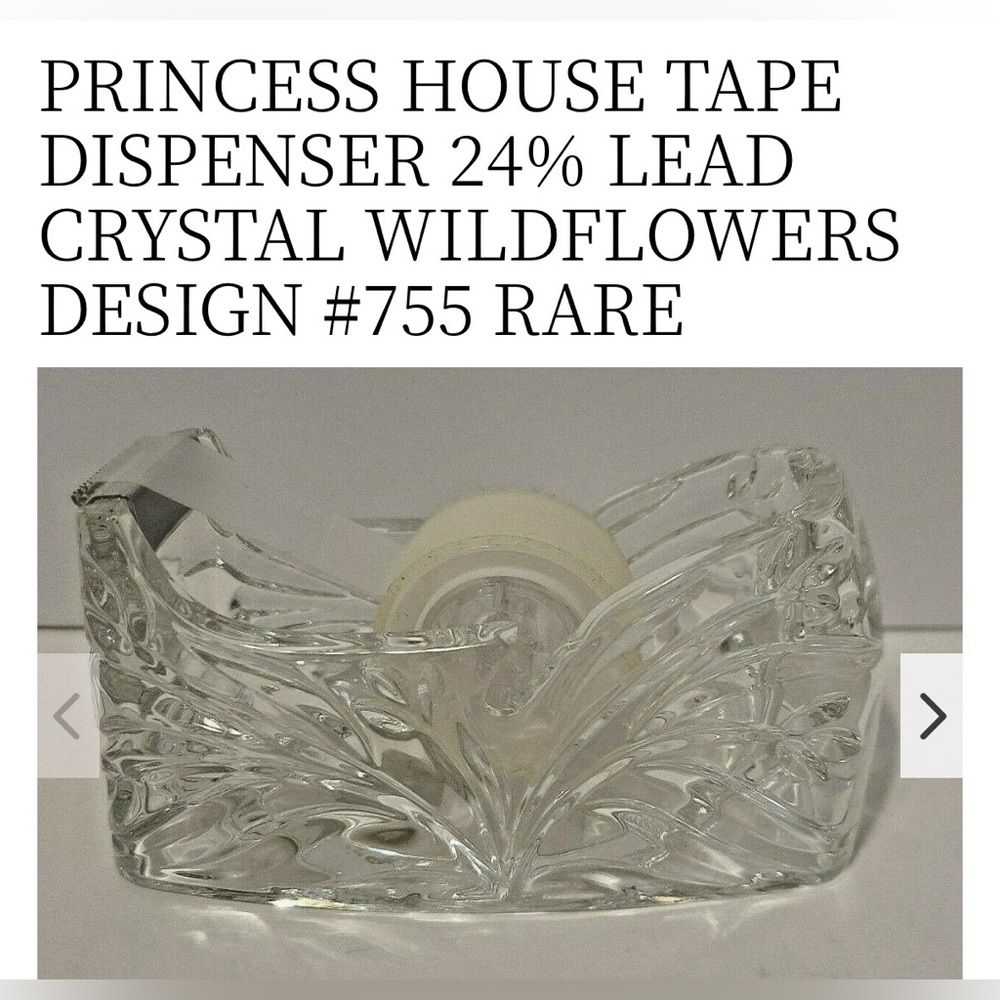 Princess House Crystal Wildflowers Design #755 RARE NIB